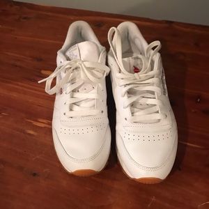 White Reebok sneakers